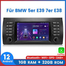 Für BMW 5er E39 7er E38 Android 12 Autoradio GPS NAVI WIFI Carplay RDS USB NAVI comprar usado  Enviando para Brazil