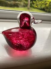Wedgewood glass duck for sale  LUTON