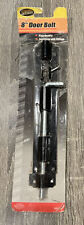 8" Jumbo Black Security Gate Door Guard Latch Metal Barrel Bolt Lock NO SCREWS, used for sale  Shipping to South Africa