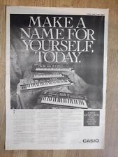 Usado, Casio - Keyboards - 1986 - MUSIC ADVERT  15 X 11 IN WALL ART Vintage organ segunda mano  Embacar hacia Argentina