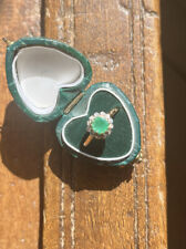 Vintage emerald diamond for sale  LONDON