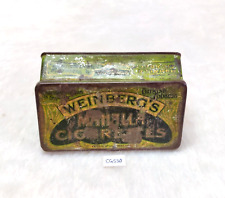 1950s Vintage Weinberg's Mahalla Cigarette Advertising Tin Box London CG550 for sale  Shipping to South Africa
