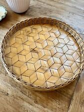 Vintage rattan tablett gebraucht kaufen  Elchesheim-Illingen