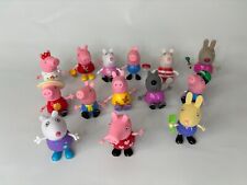 Lote de catorce personajes de Peppa Pig conjunto de Peppa George and Friends segunda mano  Embacar hacia Mexico