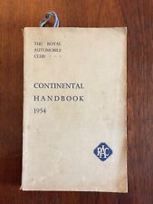 Rac continental handbook for sale  LOUTH