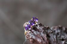 Used, AAAA Kariba Amethyst & Diamond 9k Gold Ring for sale  Shipping to South Africa