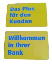 2 tarjetas telefónicas publicitarias. Deutsche Postbank. Bienvenido a tu banco. Año 1997 segunda mano  Embacar hacia Argentina