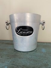 Vintage Lanson Champagne Bucket Aluminium Ice Container Wine Cooler for sale  Shipping to South Africa