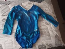 Blue gymnastics leotard for sale  HORNCASTLE