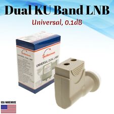 Satélite linear universal banda dupla KU LNB LNBF 0.1dB 2 portas HD pronto FTA comprar usado  Enviando para Brazil