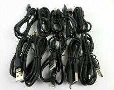 (Lote de 10) Cables de carga micro USB a USB 3 pies para transferencia de sincronización de datos negros segunda mano  Embacar hacia Argentina