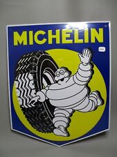 LE6491 Plaque publicitaire Michelin tole cadeau  les Véhicule Michelin 21 x26 cm d'occasion  Péronnas