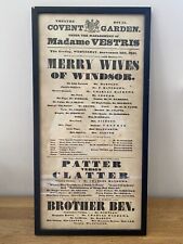Antique playbill poster for sale  WESTGATE-ON-SEA
