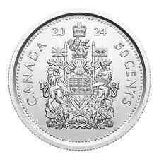 CANADA 2024 50 CENT KING CHARLES III BRILLIANT UNCIRCULATED HALF DOLLAR COIN, używany na sprzedaż  Wysyłka do Poland
