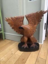 hand carved wooden eagle sulpture, used for sale  Shipping to South Africa