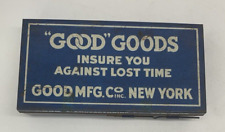 Caixa de metal antiga boa Mfg Co Nova York pequena com divisórias, usado comprar usado  Enviando para Brazil