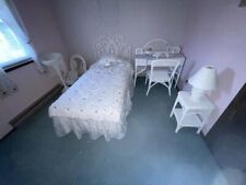 White wicker bedroom for sale  Boswell
