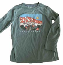 Camiseta manga longa Old Navy Yellowstone grande 10-12 verde claro juvenil comprar usado  Enviando para Brazil
