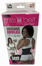 New Miss Belt Waist Trainer Instant Hourglass Shape Size L/X  Black Look Slimmer for sale  Shipping to South Africa
