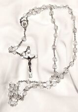 crystal sterling silver rosary for sale  Philadelphia