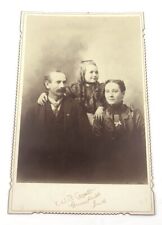 Usado, Foto antigua de 1800 de una familia por W.B Cuyler Photography 1693-N segunda mano  Embacar hacia Argentina