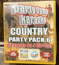 Usado,  Party Tyme Karaoke - Paquete de fiesta country 6,64 canciones 4 CD, caja abierta 🙂 segunda mano  Embacar hacia Argentina