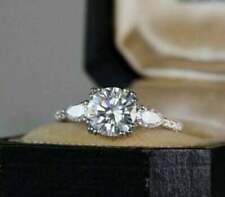Bellissimo anello di fidanzamento con tre diamanti da 2,40 ct, oro bianco... segunda mano  Embacar hacia Mexico