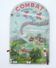 Vintage Marx COMBAT Bagatelle Jogo de Pinball Bom Estado Década de 1950 Década de 1960 Guerra do Exército comprar usado  Enviando para Brazil