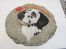 Spoontiques I Love My Dalmation 3D Stepping Stone Wall Plaque 9.5"  Dog, used for sale  Shipping to South Africa