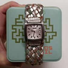 {Fossil} JR-8838 relógio analógico pulseira de couro aço inoxidável comprar usado  Enviando para Brazil