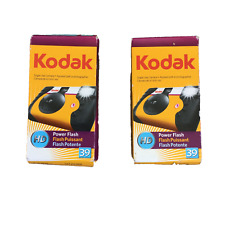 Lote de 2 flash de alimentación Kodak HD 39 exposición desechable cámara 35 mm CADUCIDAD 2014 segunda mano  Embacar hacia Argentina