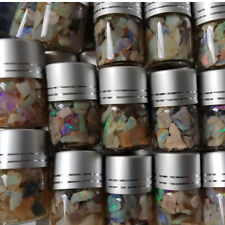 1x JAR AUSTRALIAN OPAL CHIPS ROUGH In GLASS BOTTLE Lightning Ridge Coober Pedy for sale  Shipping to Canada