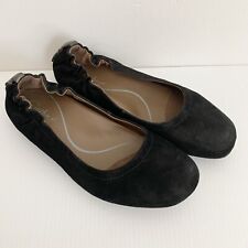 Earthies Women's Tolo Black Suede Leather Hidden Wedge Ballet Flats Size 7.5B for sale  Shipping to South Africa