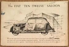Fiat ten twelve for sale  LEICESTER
