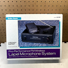 Sistema de microfone de lapela Radio Shack Pro-Performance FM sem fio 32 1229 - NOVO! comprar usado  Enviando para Brazil