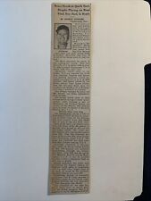 Painel de beisebol 2X10 Mel Parnell Mobile Bears 1959 notícias esportivas comprar usado  Enviando para Brazil