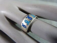 Bague poissons turquoise d'occasion  Chevannes