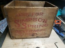 Caixa de madeira antiga Simpson Spring comprar usado  Enviando para Brazil