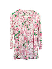 Camiseta Lilly Pulitzer tamanho XXS túnica tinta flamingo rosa Sarasota top rayon rara, usado comprar usado  Enviando para Brazil