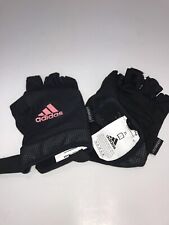 Usado, Adidas Aeroready Guantes Esenciales Ajustables Negro Rosa Logotipo Talla XL X-Grande NUEVOS segunda mano  Embacar hacia Mexico