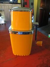 Vtg Sears Swing Away Ice Crusher Hand Crank Orange Tangerine Chrome MID CENTURY, used for sale  Shipping to South Africa
