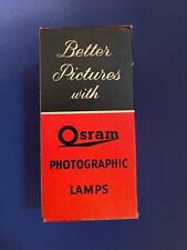 Vintage osram photographic for sale  BARRY