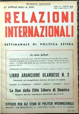 Relazioni internazionali n.17 usato  Italia