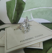 PANDORA Sterling Silver Shimmering Leaves Ring Size 60  #190921CZ DISCONTINUED for sale  NEWCASTLE UPON TYNE