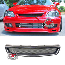 Compatível com 99-00 Honda Civic TR-Style grelha frontal (ABS) com malha de alumínio comprar usado  Enviando para Brazil