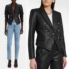 Jaqueta Veronica Barba Acolchoada Couro Cooke Dickey Moto Blazer Preto Tamanho 4 comprar usado  Enviando para Brazil