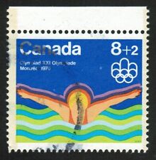 Canadá sc#B4i Olímpico 1976: deportes acuáticos - natación, papel LF, usado segunda mano  Embacar hacia Argentina