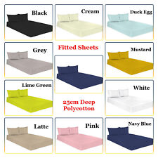 Fitted sheets 25cm for sale  ROCHDALE