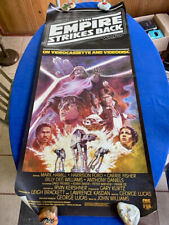 Vintage Empire Strikes Back Pôster VÍDEO Original 1984 CBS Fox Star Wars, Rolado, usado comprar usado  Enviando para Brazil