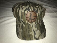 Used, Leupold Optics Crosshairs Leather Patch Camo Mesh Snapback Hat for sale  Shipping to South Africa